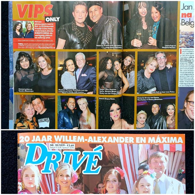 Life Style celebration BOCCABACIO (Joop Gard Passchier & Roberto Dresia),  40 jaar MUA Roberto Dresia, Privé 2019
