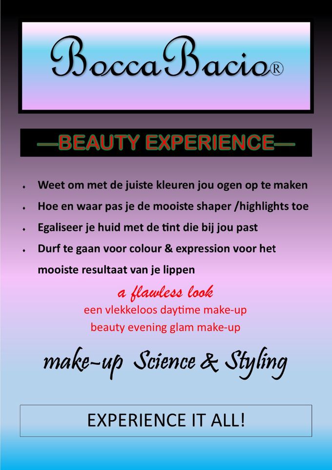MAKE - UP   WORKSHOP. Met Top visagist Roberto Dresia leer je de tips& tricks. Voor alle leeftijden..... van 18 t/m 88 
Leuk met moeder& dochter, of vrijgezellenfeest, of als bedrijfs uitje, of gezellig met vriendinnen.
---TIP--- als KADOBON.....voor de feestdagen!---TIP---
> voor info en boeking zie prijslijst & contact pagina <